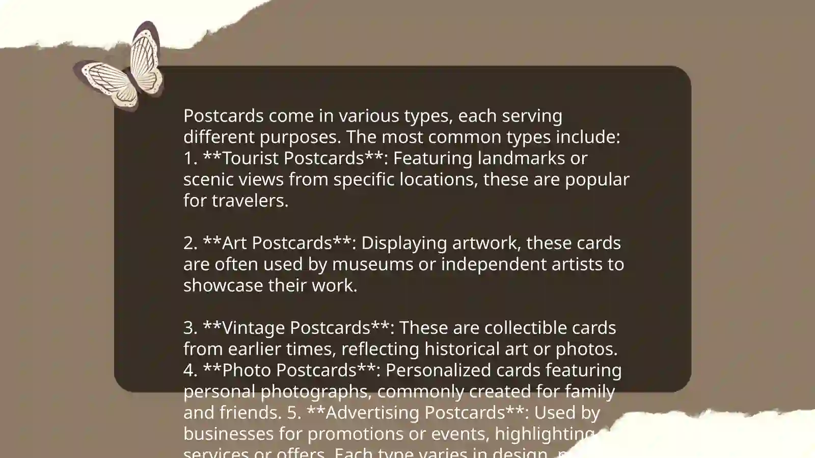 Understanding postcards and invitations 4