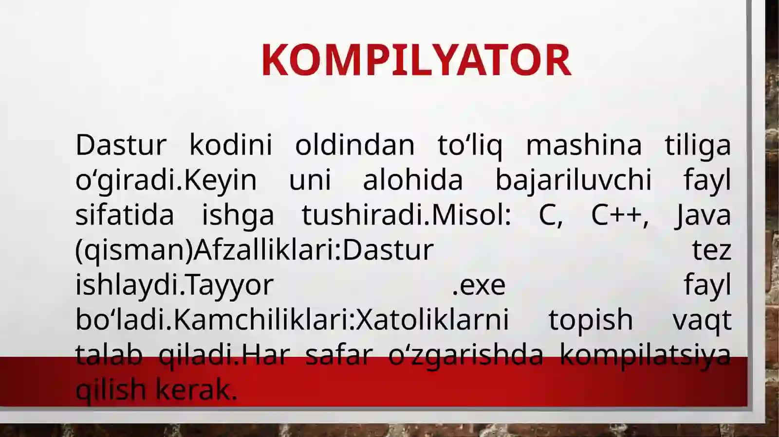Interpretatorlarvakompilyatorlar 4