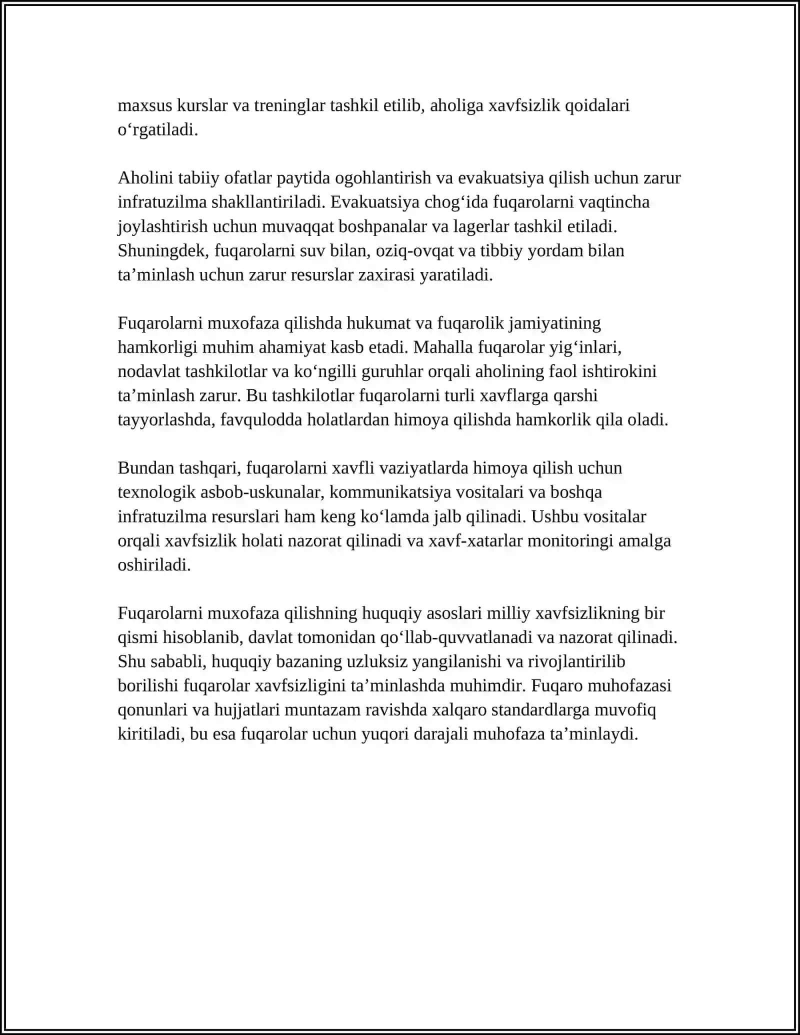 FUQAROLARNI MUXOFAZA QILISHNING ASOSLARI VA XUSUSIYATLARI 4