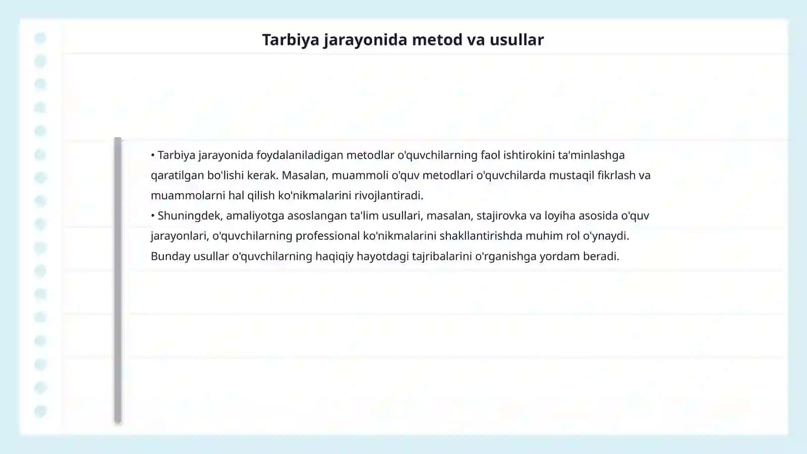 Professional ta'limda o‘quvchilarni tarbiyalash nazariyasi 4