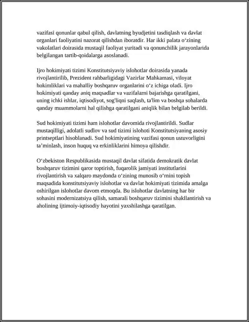 Konstitutsiyaviy islohotlar va davlat hokimiyati organlari tizimi 4