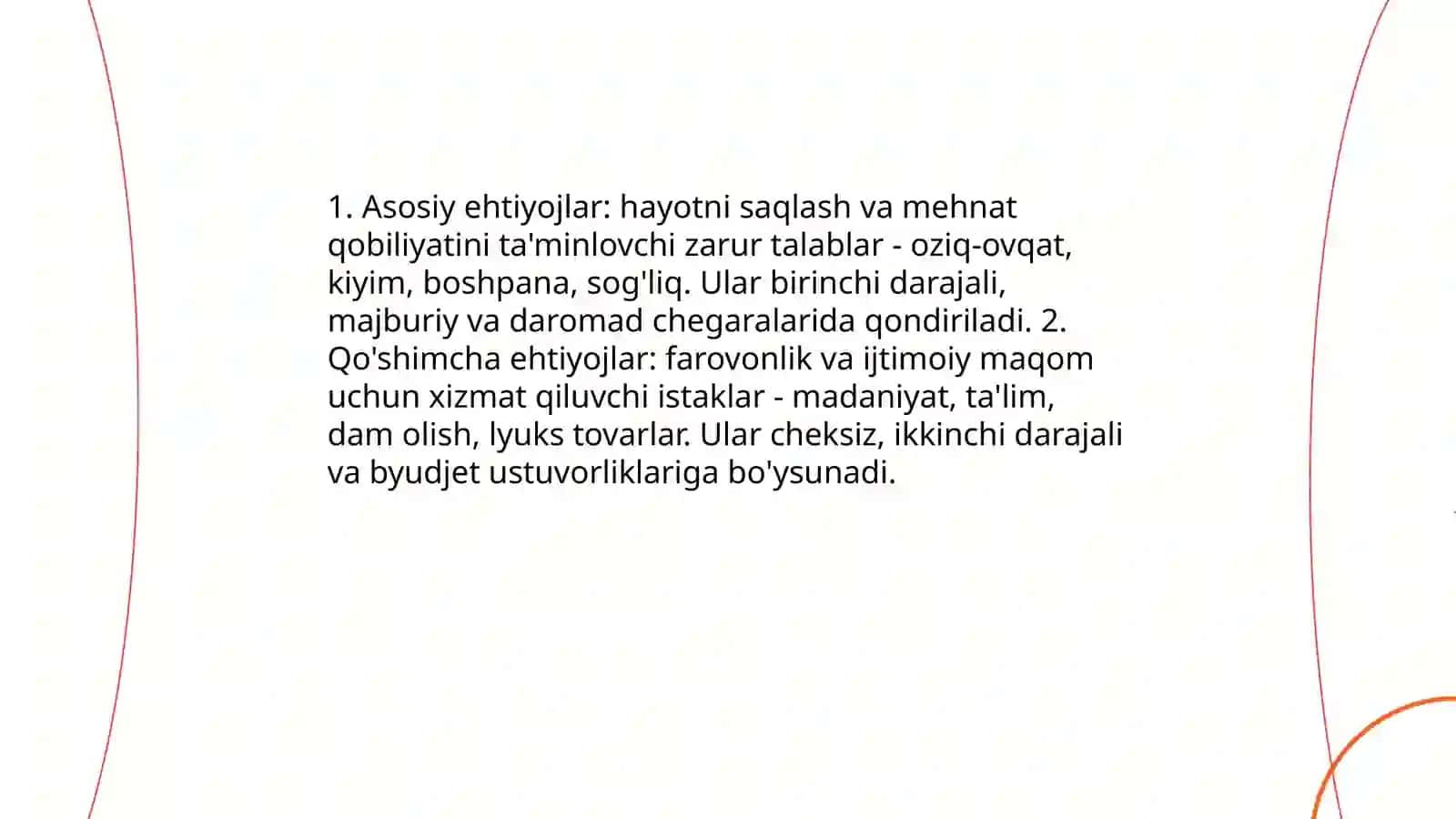 Iqtisodiy ehtiyojlar va ularning turlari 4