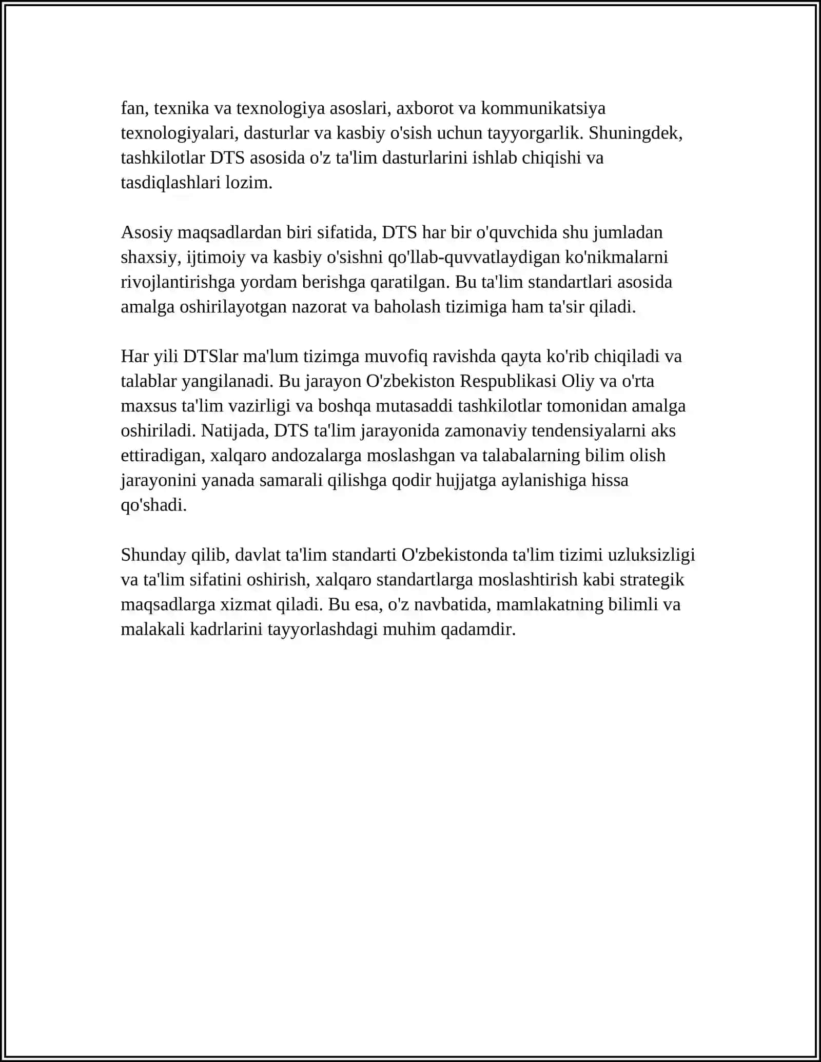 DAVLAT TA'LIM STANDART HAQIDA 4