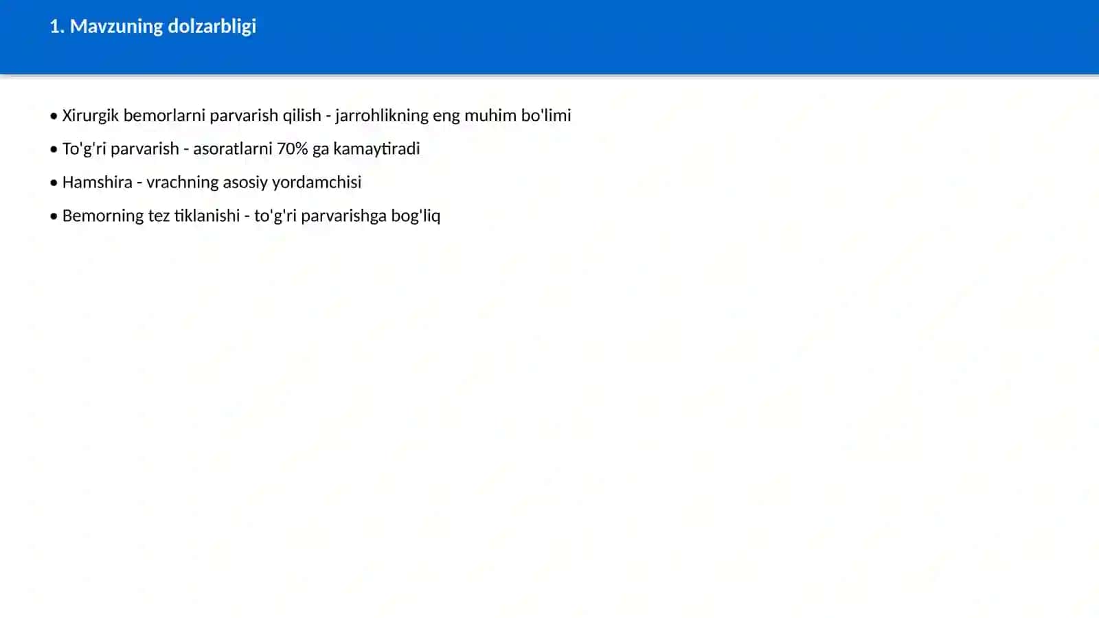 20 TA TIBBIYOT MAVZUSI - BITTA FILEDA - TO'LIQ prezentatsiya taqdimot 4