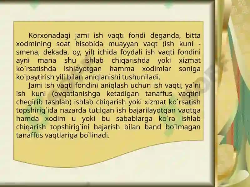 Ishvaqtito’g’risidatushuncha, vauningturkumlanishi(klassifikasiyasi) 4