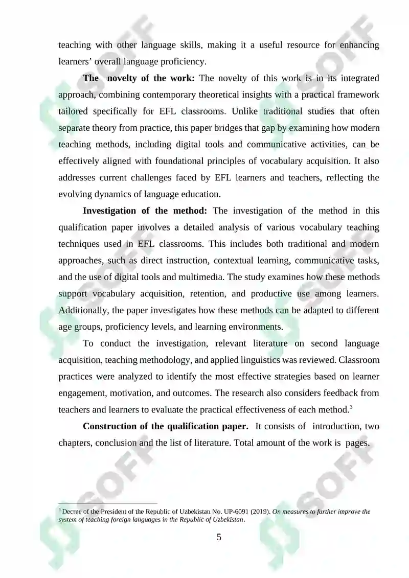 Effective Methods of Teaching Vocabulary in EFL Classes 4