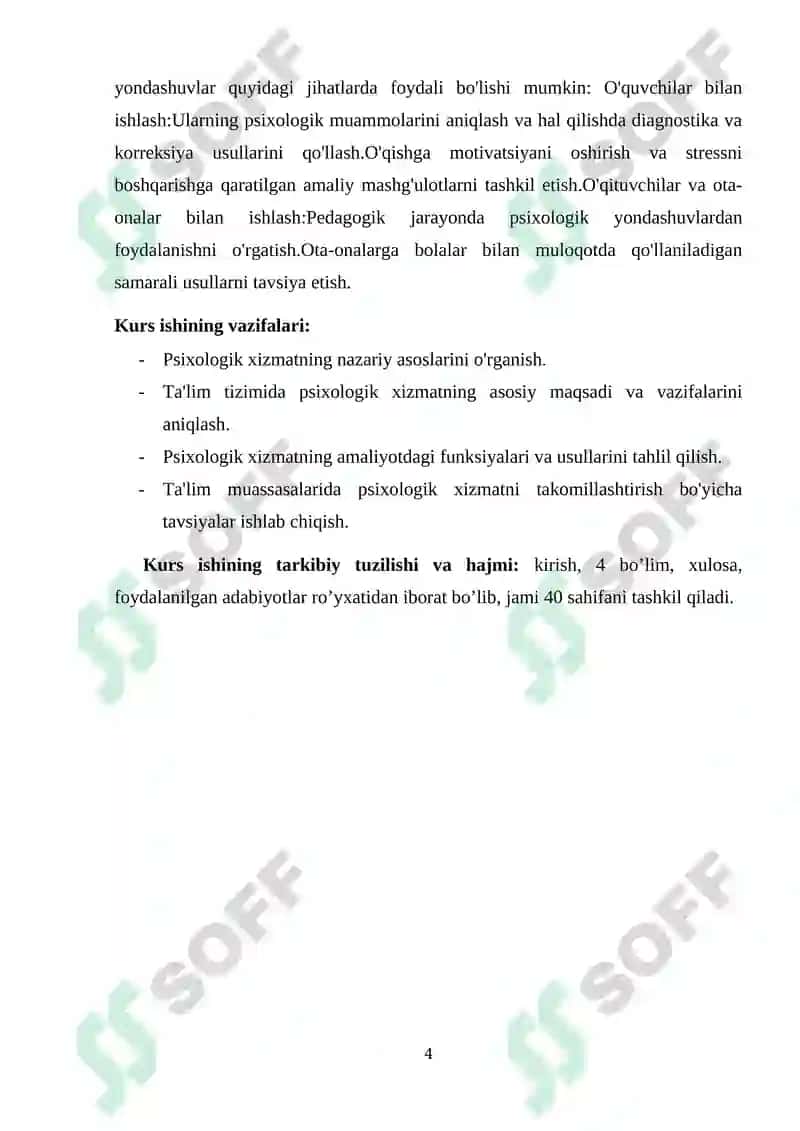 Ta’lim tizimida psixologik xizmat maqsad va vazifalari 4
