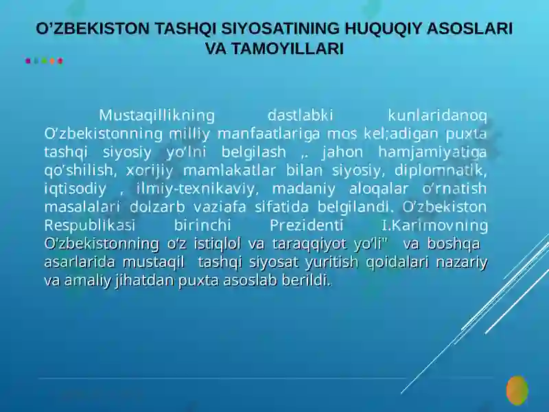 O‘zbekistonning eng yangi tarixi 4