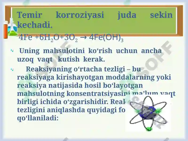 Kimyoviy reaksiya tezligi va unga ta’sir etuvchi omillar 4