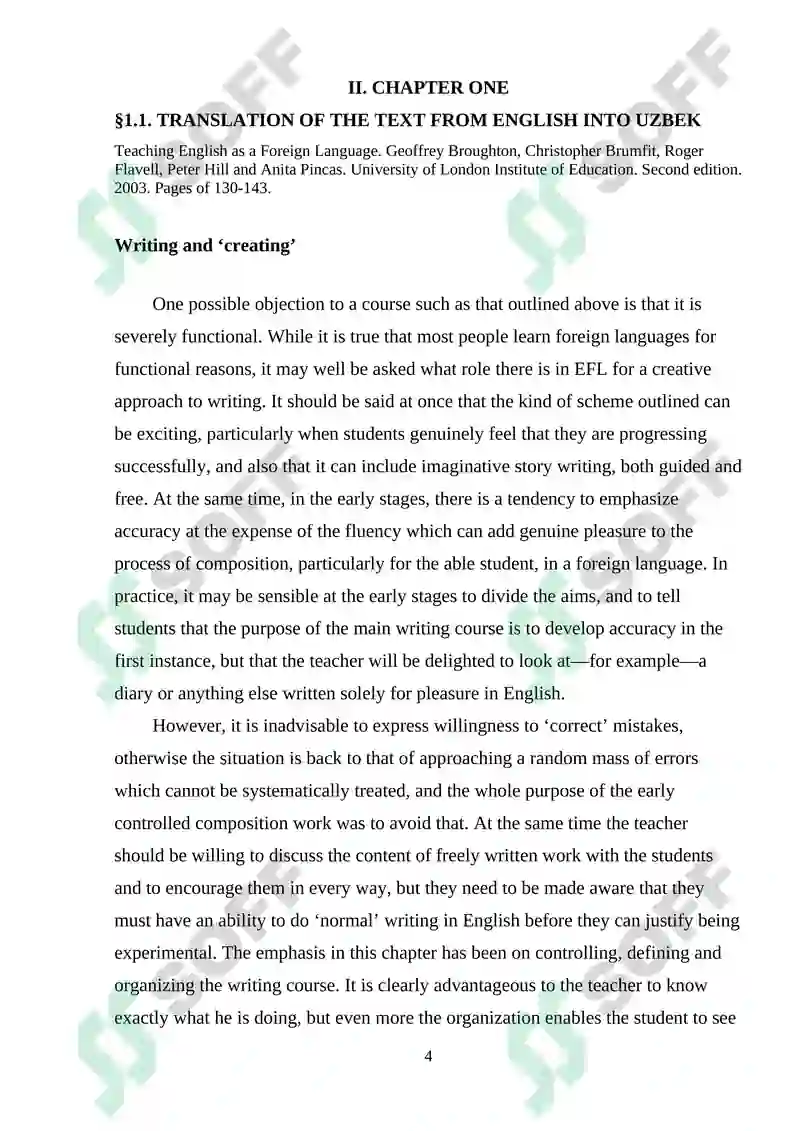 English Language Teaching Methodology 4