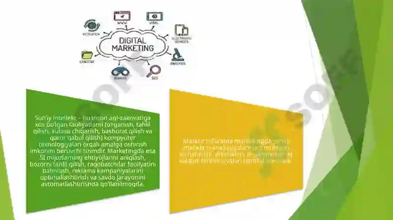 Taqdimot Mavzu: Marketingda sun’iy intellekt texnologiyalarining ro'li 4