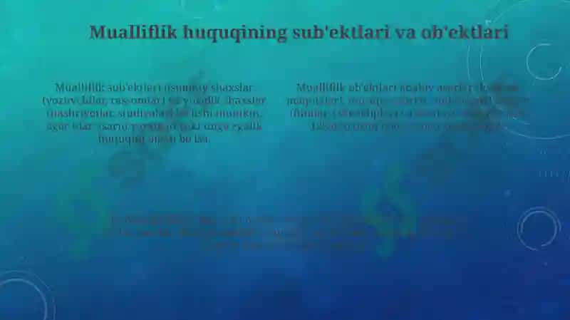 Mualliflik huquqi va turdosh huquqlar 4