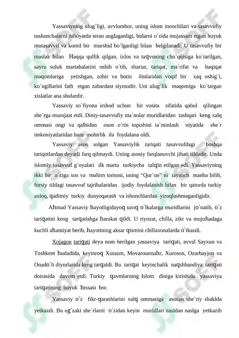 Ahmad Yassaviy Devoni hikmat 4