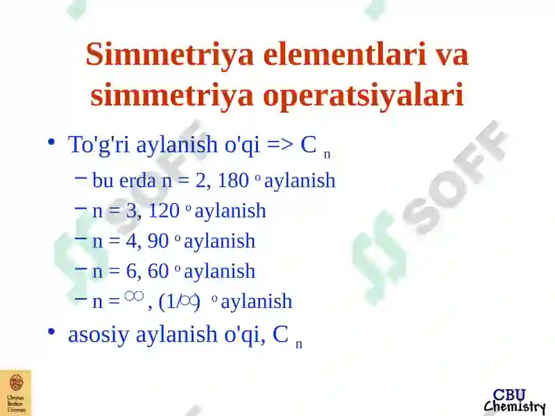 Molekulyar simmetriya 4