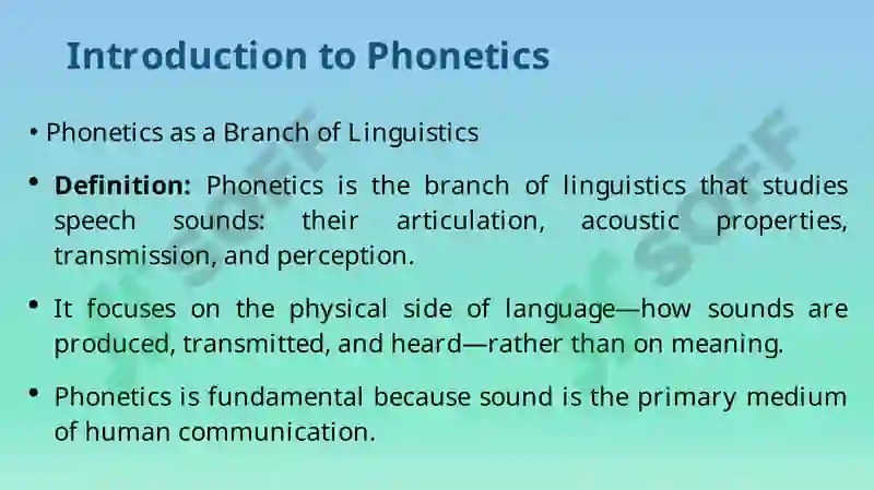 Introduction to Phonetics 4