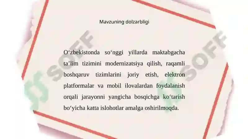 Axborot texnologiyalari tushunchasi va maktabgacha ta’limda ularning ahamiyati 4