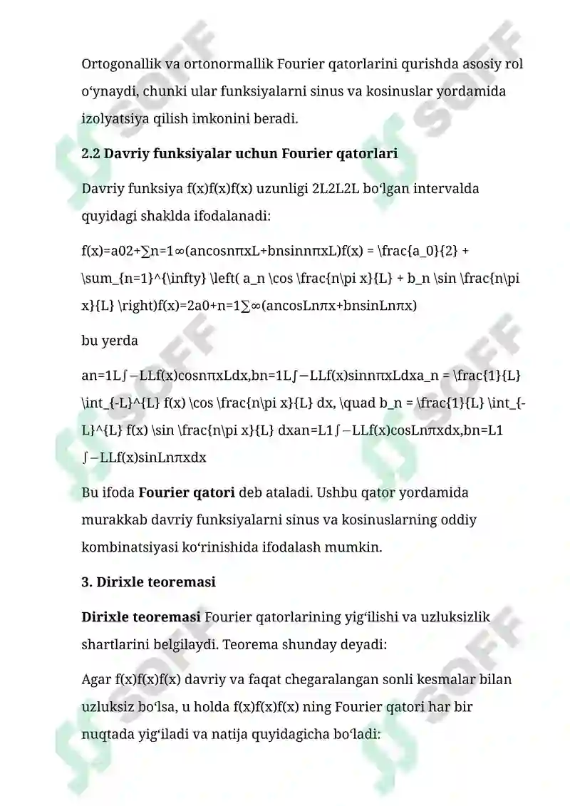 Fourier Qatorlari 4