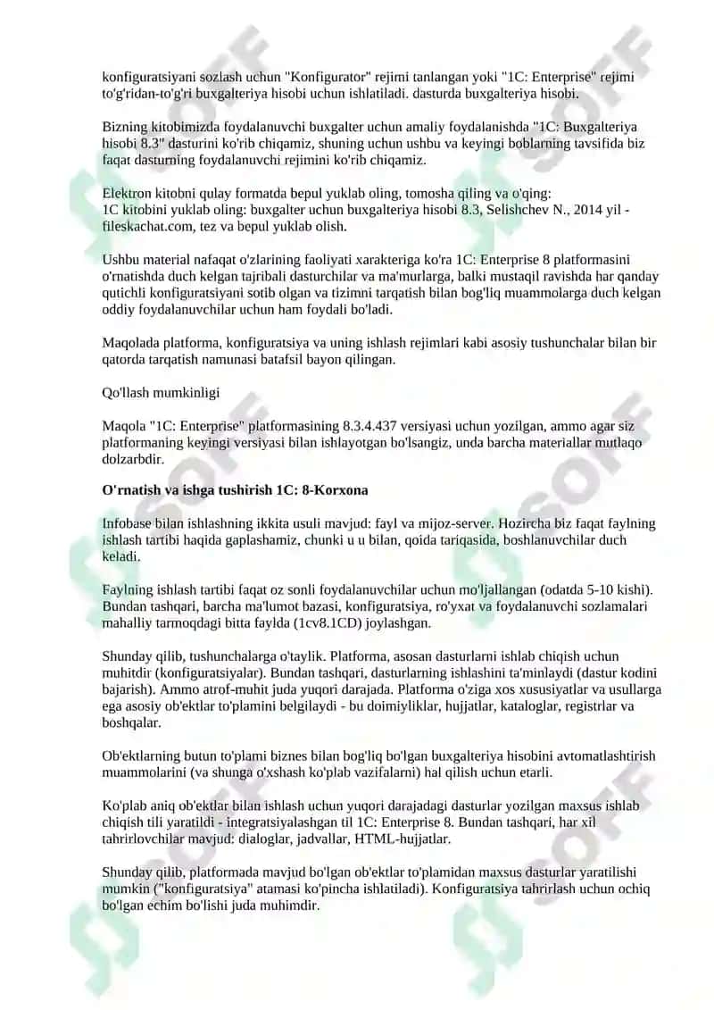 1C buxgalteriya dasturlash tizimidan foydalanish texnologiyasi 4