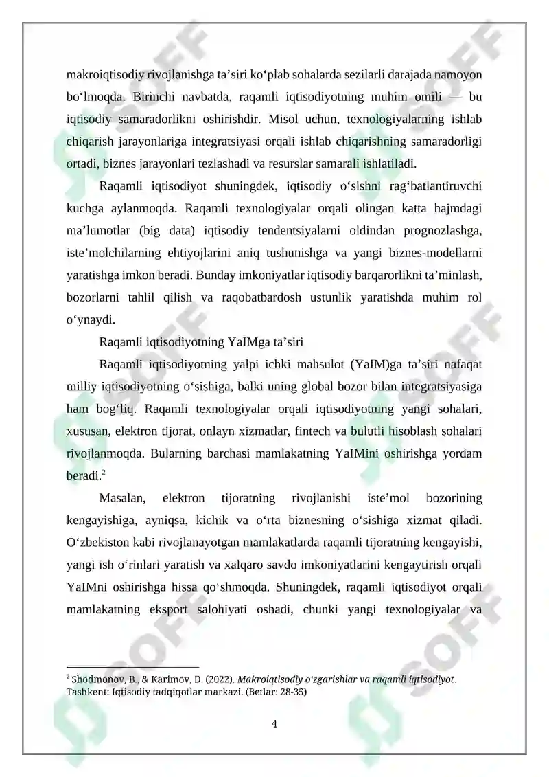 RAQAMLI IQTISODIYOTNING MAKROIQTISODIY JARAYONDAGI AMALIY MOHIYATI 4