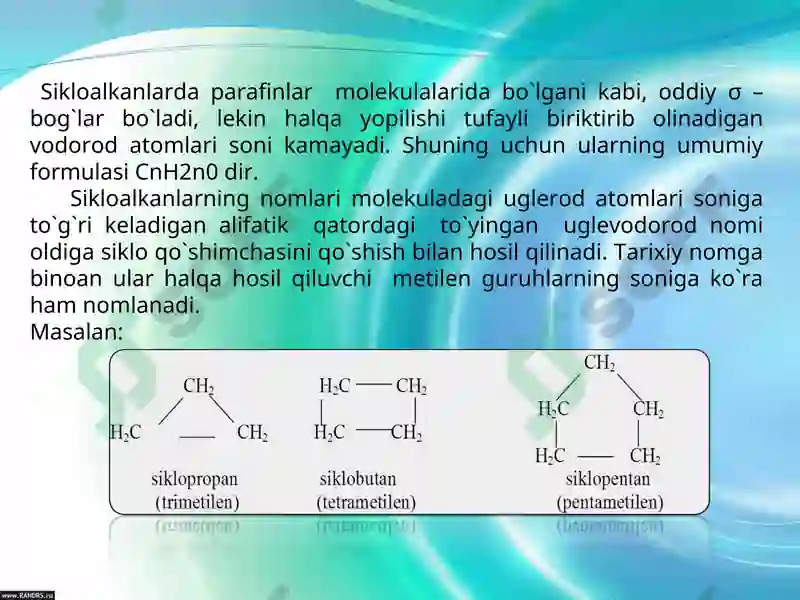 Sikloalkanlar 4