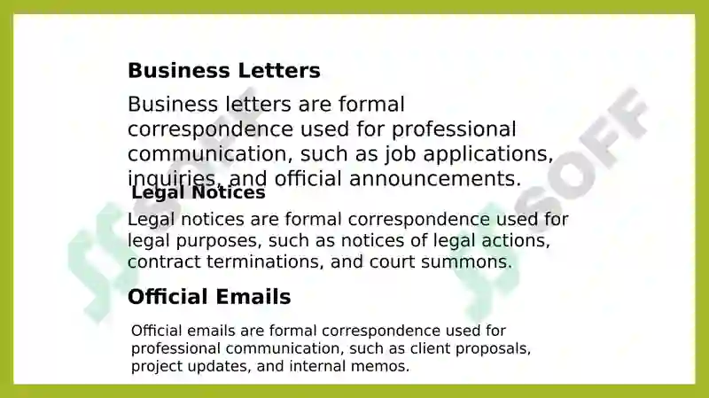 Formal and Informal Correspondence 4