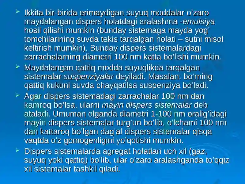Eritmalar. Noelektrolitlar 4