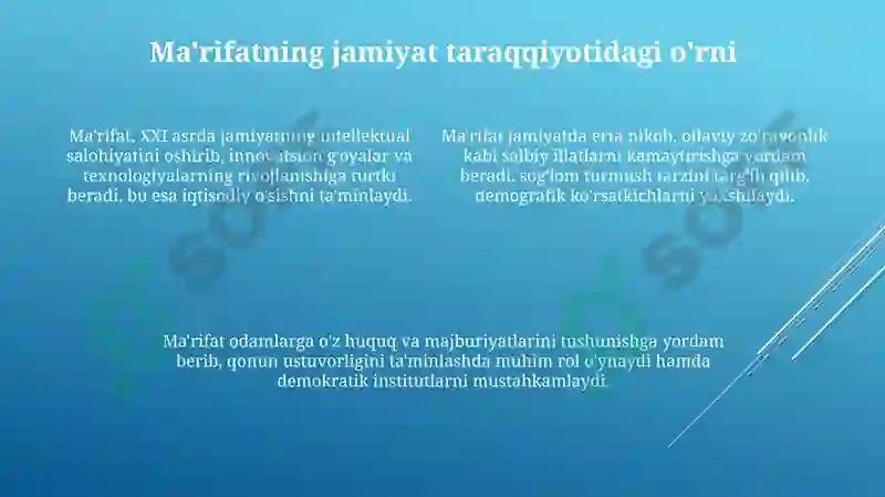 Ma'rifatli jamiyat 4