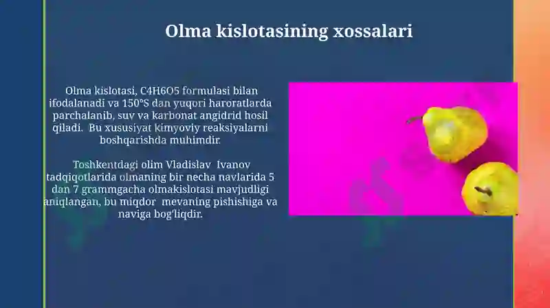 Olma va Limon Kislotasi 4