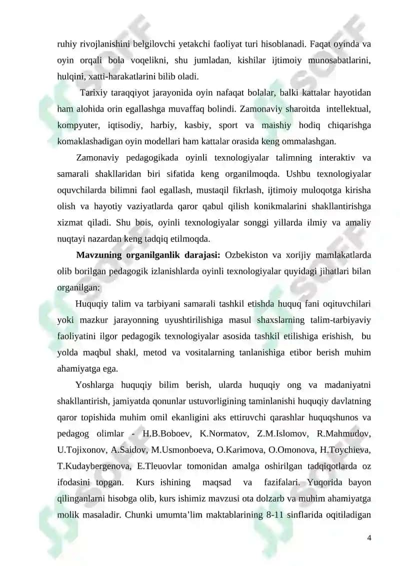 Oʼyin texnologiyalari va ulardan  huquqiy talimda foydalanish 4