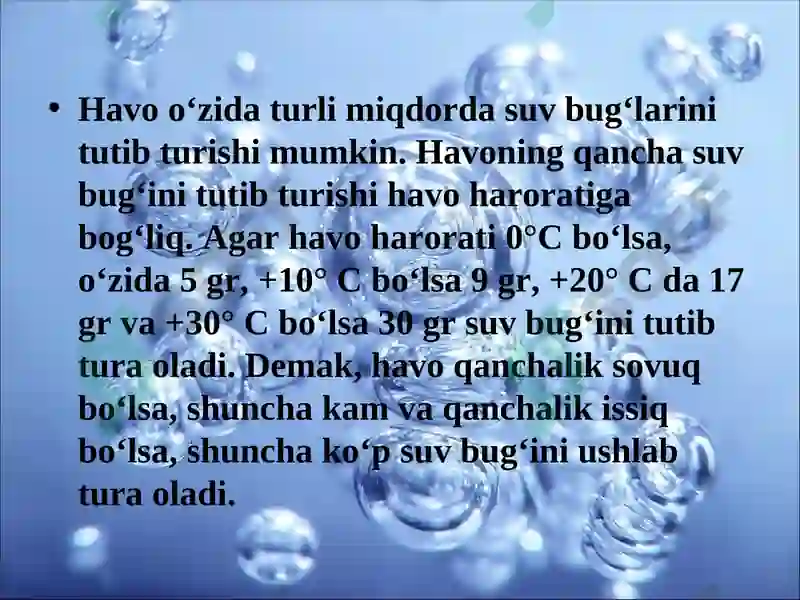 Havodagi suv bug‘i 4