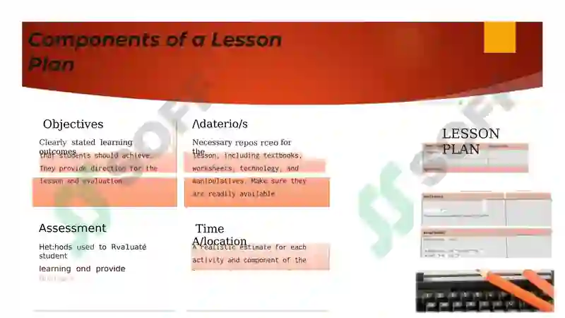 Lesson Planning A Blueprint-for Effective Teaching 4