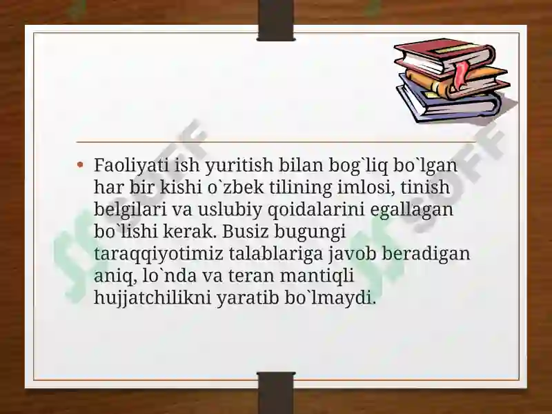 Ish yuritish tili va uslubi 4
