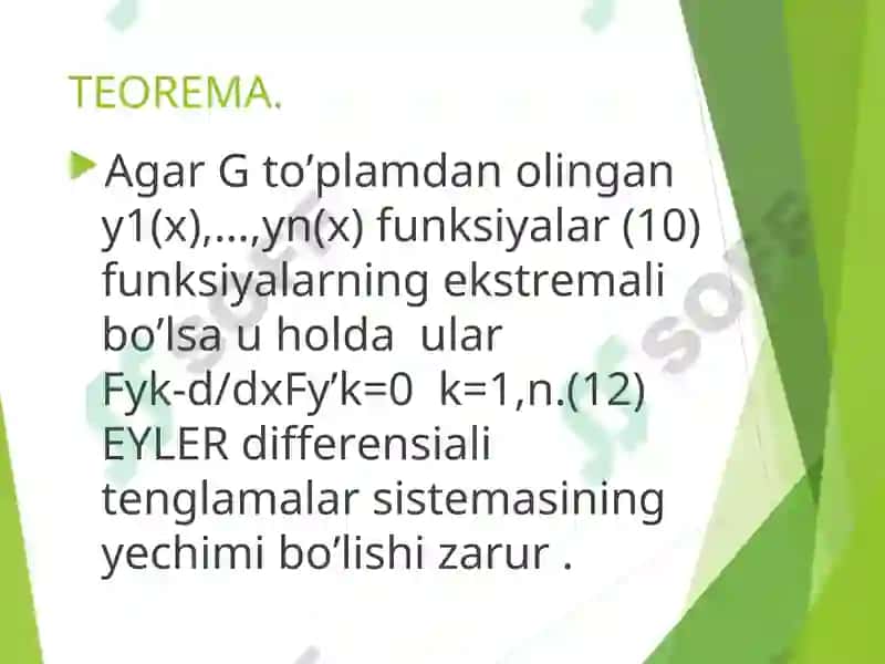 Ekstremumning zaruriy sharti 4
