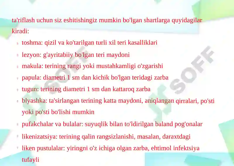 Dermatozlar 4