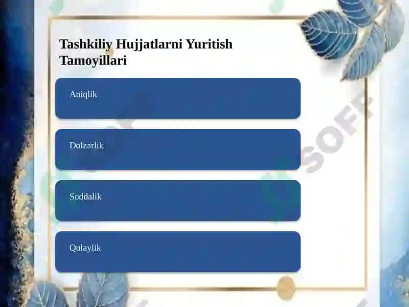 Tashkiliy Hujjatlar: Vazifalari va Turlari 4
