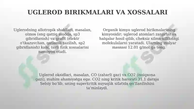 14-guruh elementlari: uglerod va kremniy 4