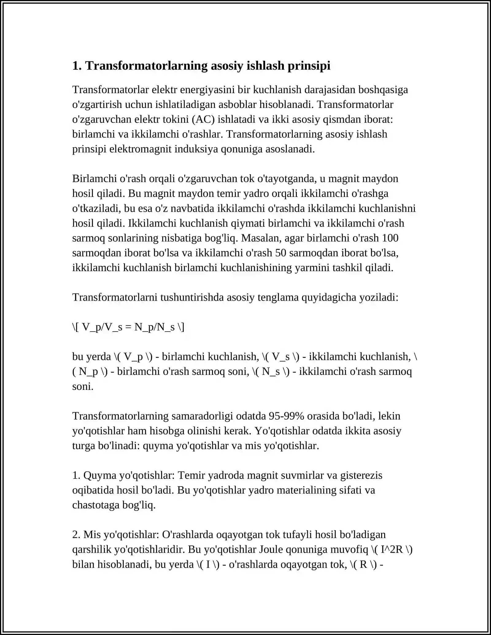 TRANSFORMATORLAR 4