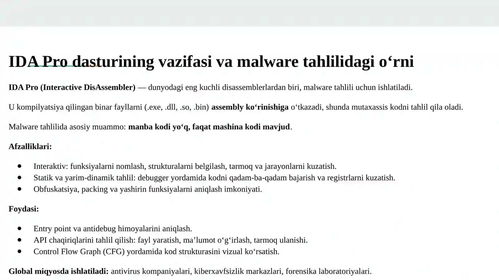 IDA Pro orqali virus kodini o‘rganish 4