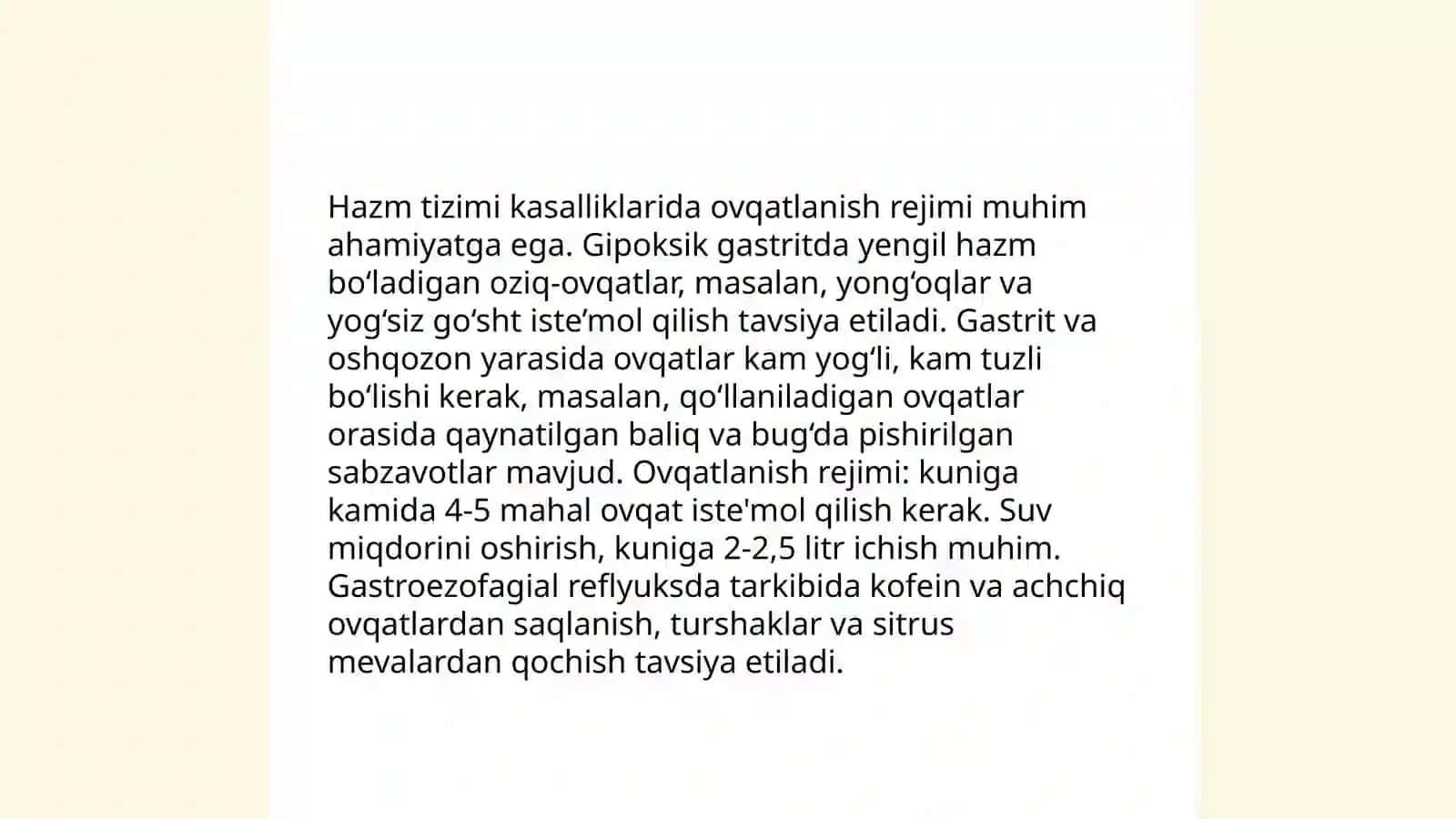 Hazm tizimi kasalliklari bilan kasallangan bemorlarni parvarish qilish 4