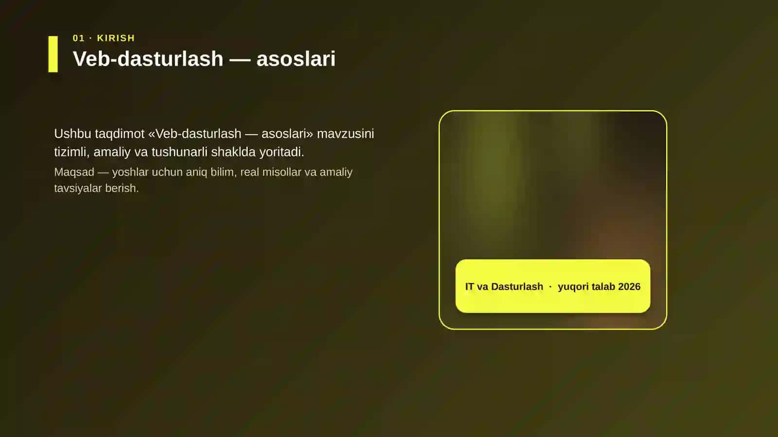 Veb-dasturlash — asoslari 4