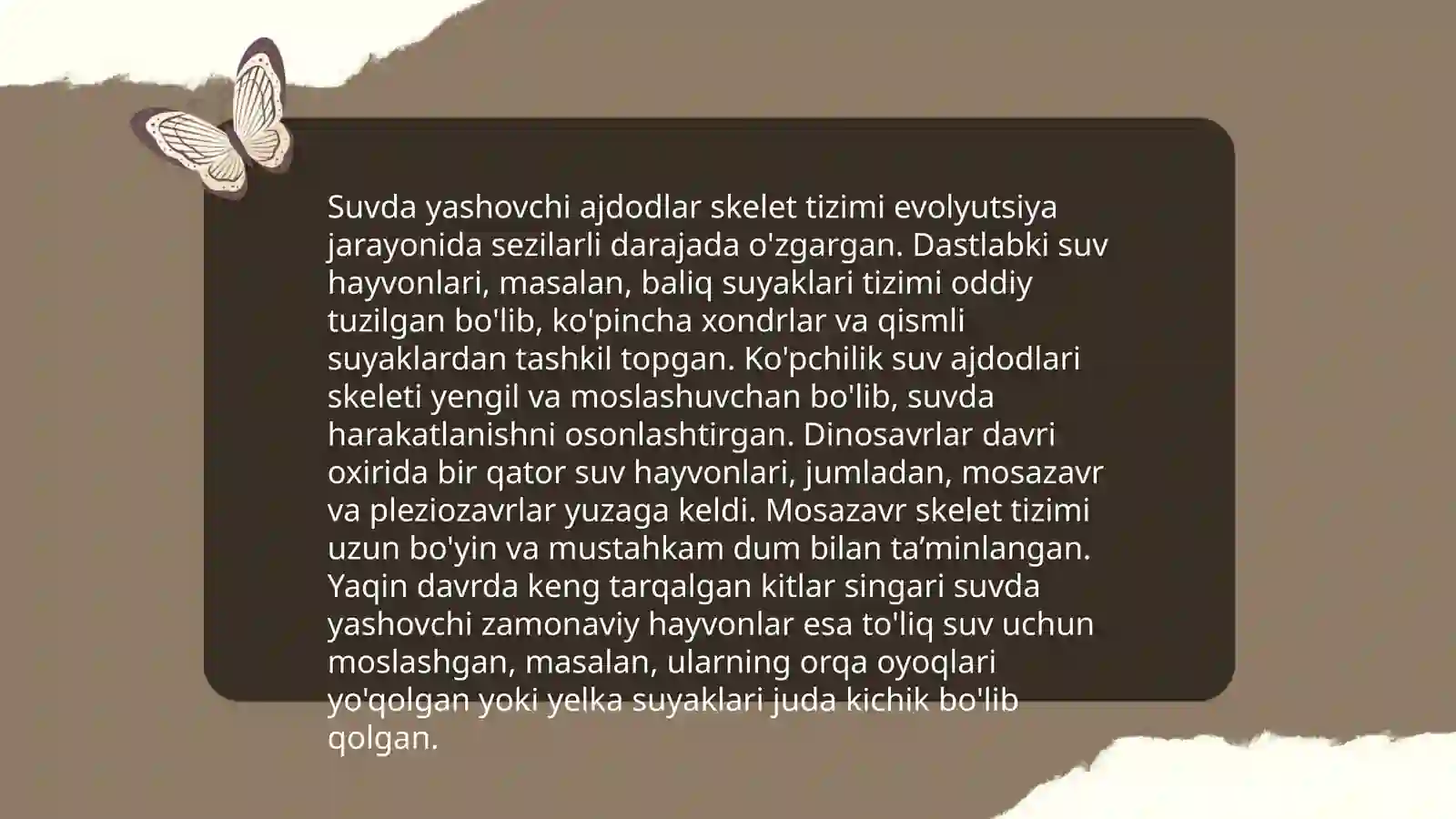 Skelet tizimi filogenezi va buzilishlari 4