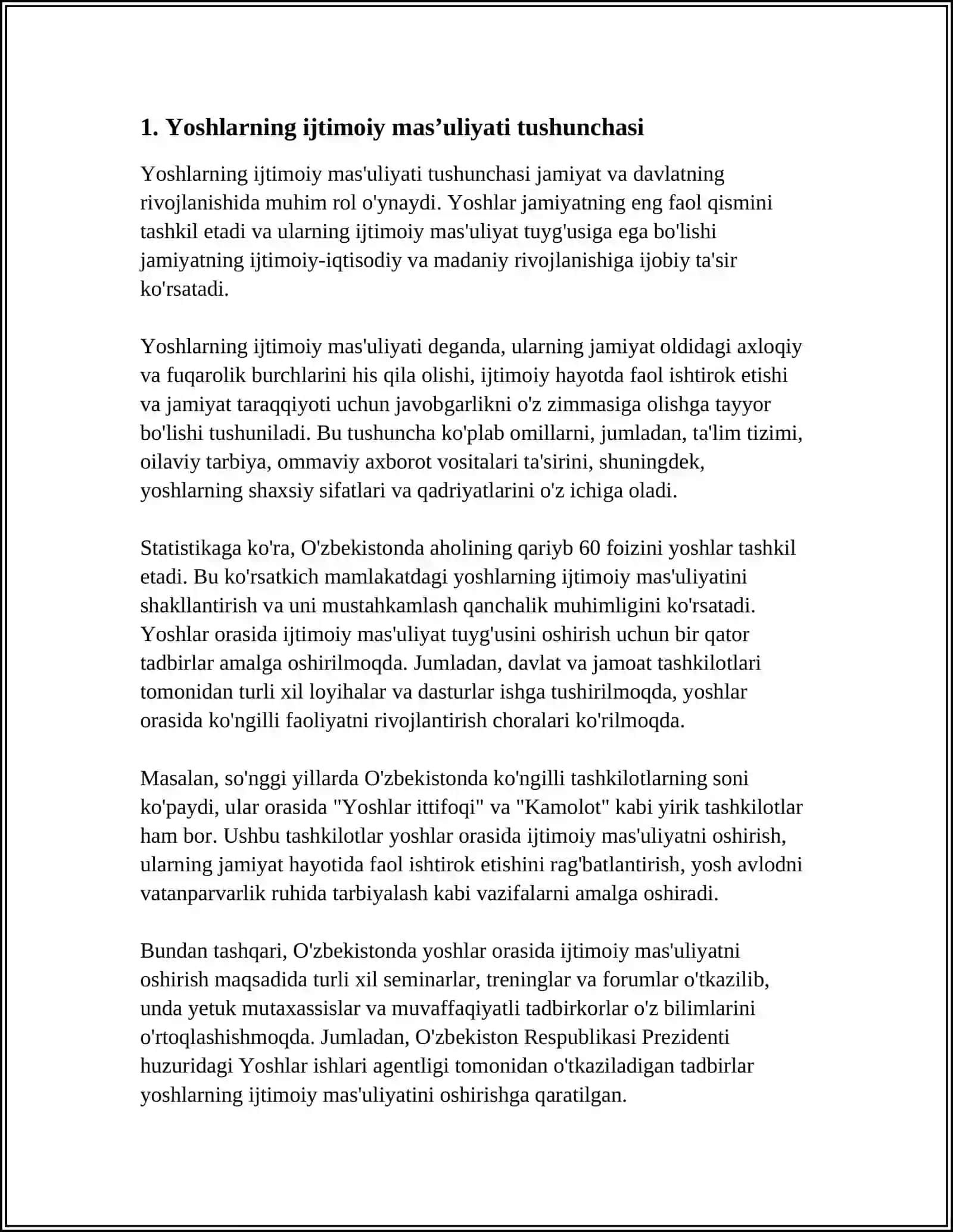 IJTIMOIY MASʼULIYAT: YOSHLARNING JAMIYATDAGI ROLI 4