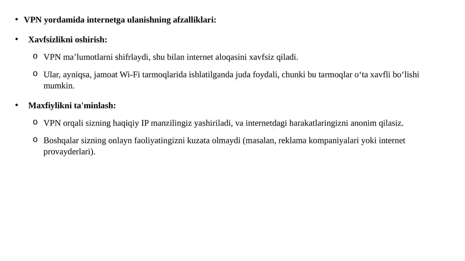 VPN orqali internet bilan bog’lanish 4