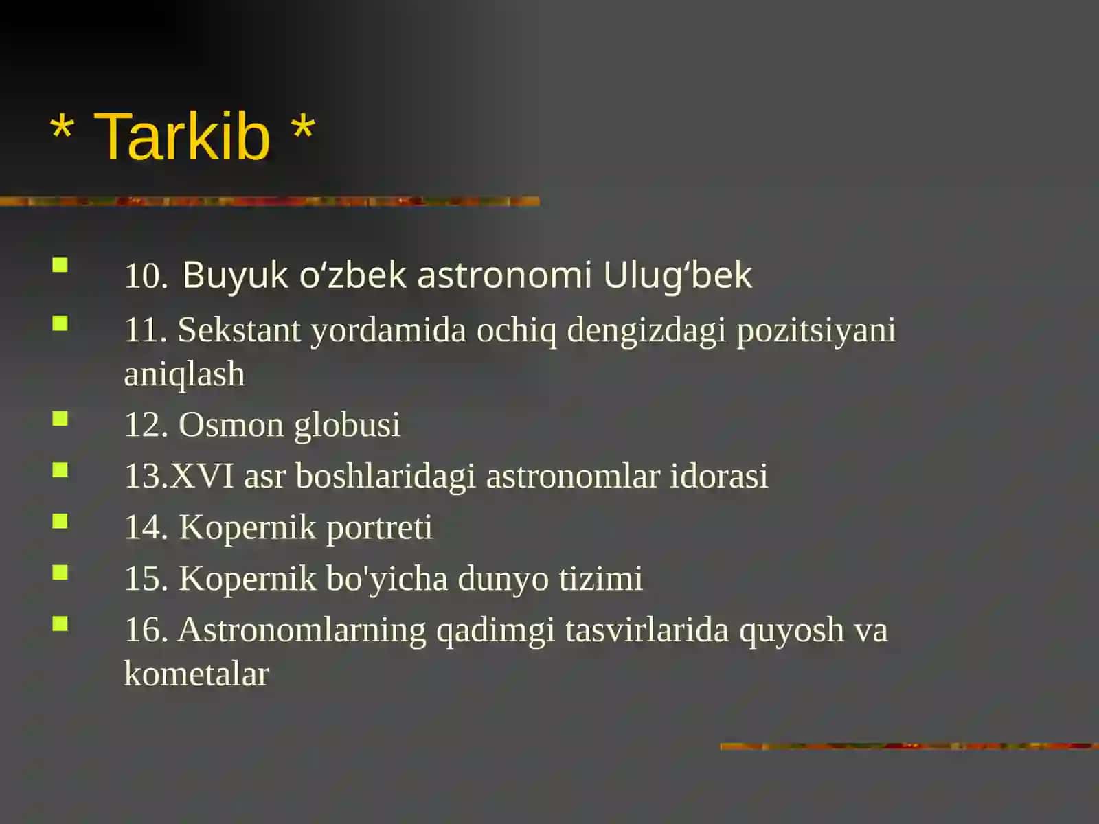 ASTRONOMIYA TARIXI 4