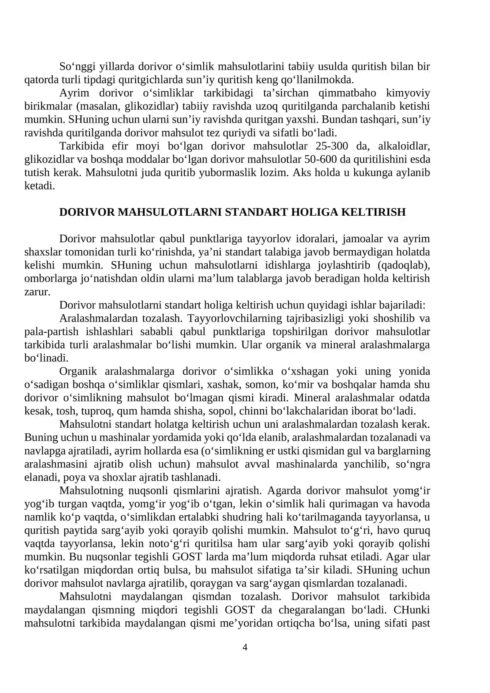AMALIYMASHG’ULOT. DORIVOR O‘SIMLIKLARNI TAYYORLASH 4