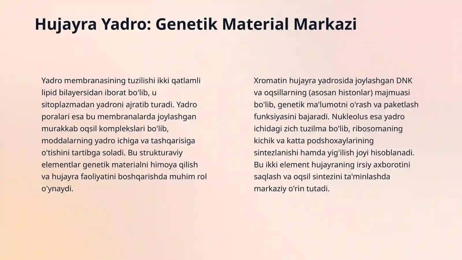 Eukariot hujayralarning ultrastrukturaviy tuzilishi. Eukariot hujayralar tuzilishining elektronogrammalarda o'rganish. 4