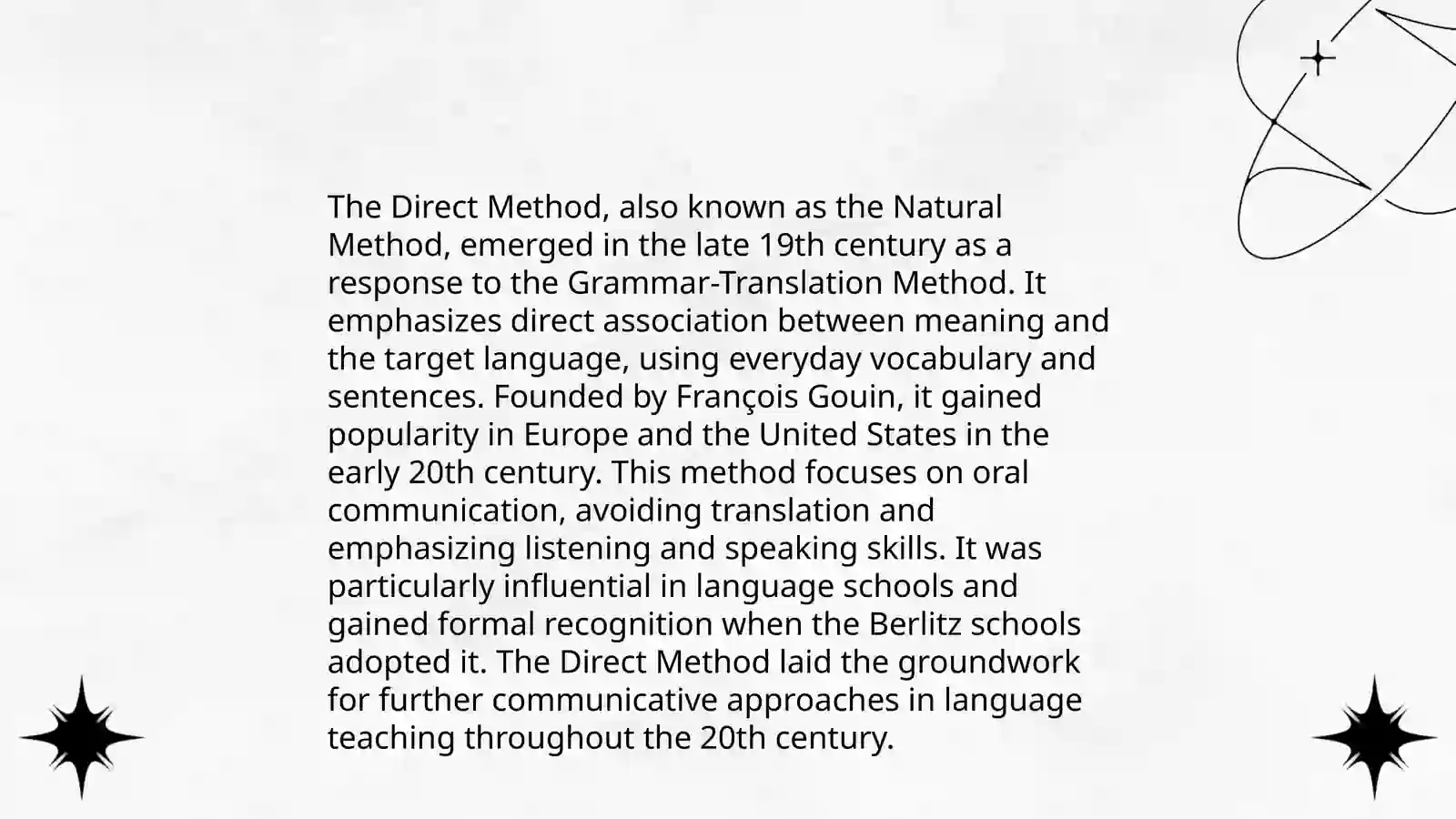 The Direct method 4