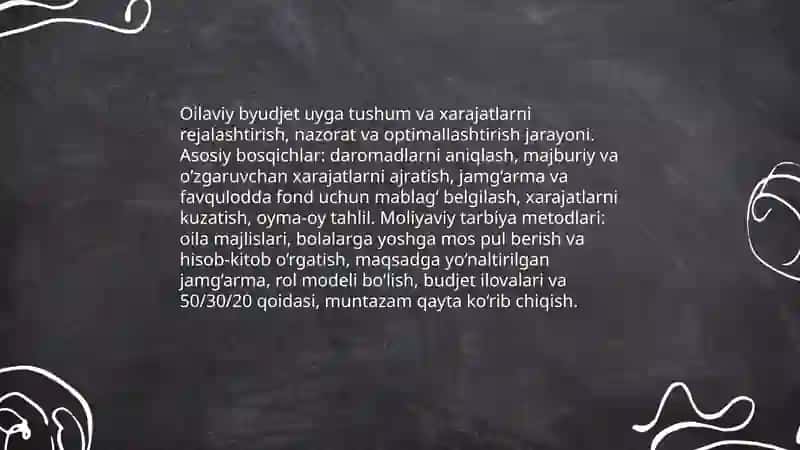 Oila pedagogikasida iqtisodiy meyoriy huquq asoslari 4