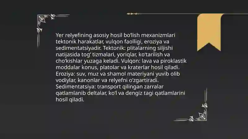 Yer relyefi va uni xaritlash 4