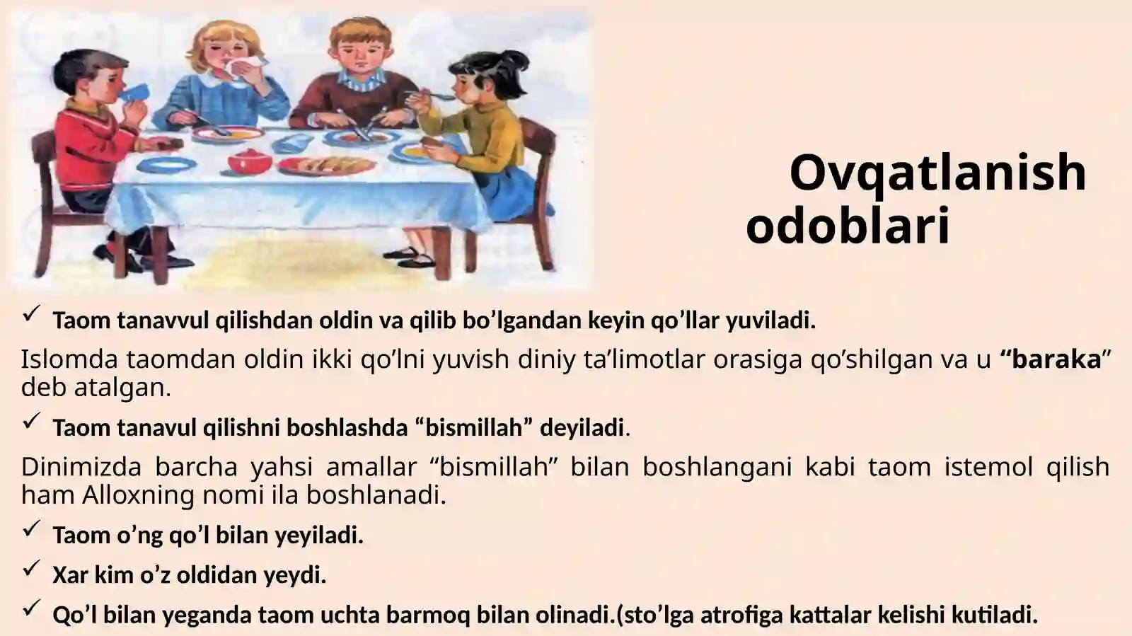 Ijtimoiy odoblar 4